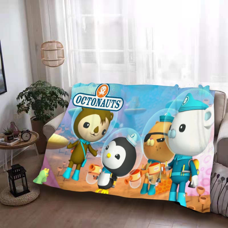 The Octonauts 3D Printed Plush Blanket Flannel Fleece Throw Warm Gift for Kids Adults Home Office