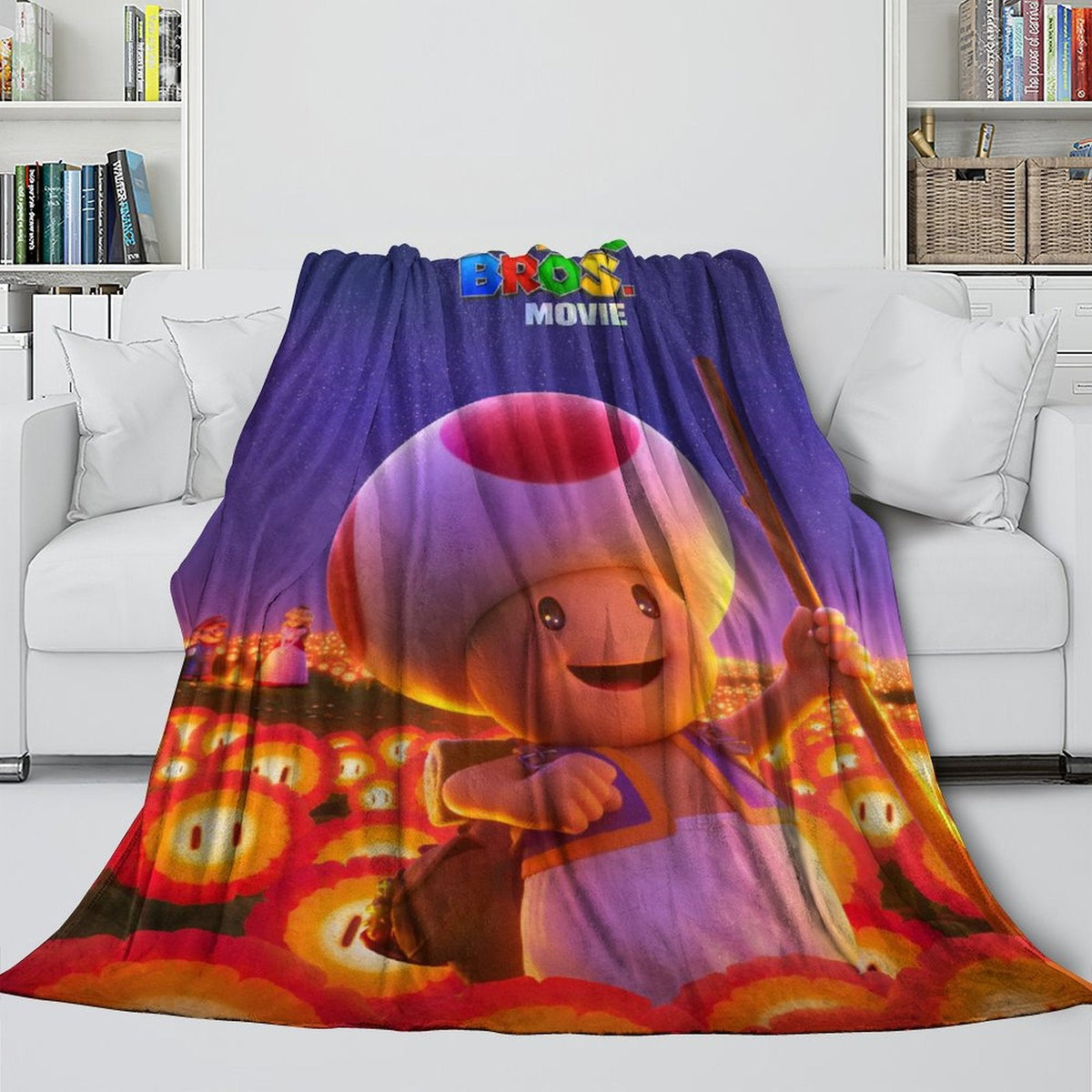2026 NEW The Super Mario Bros Movie Blanket Flannel Fleece Throw