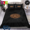 Versace Bronze Medusa Coin Luxury Home Decor Bedding Set