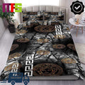 Versace Dark Forest Gold Medusa Logo Home Decor Bedding Set