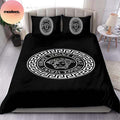 Versace Logo White Black Basic King Bedding Set
