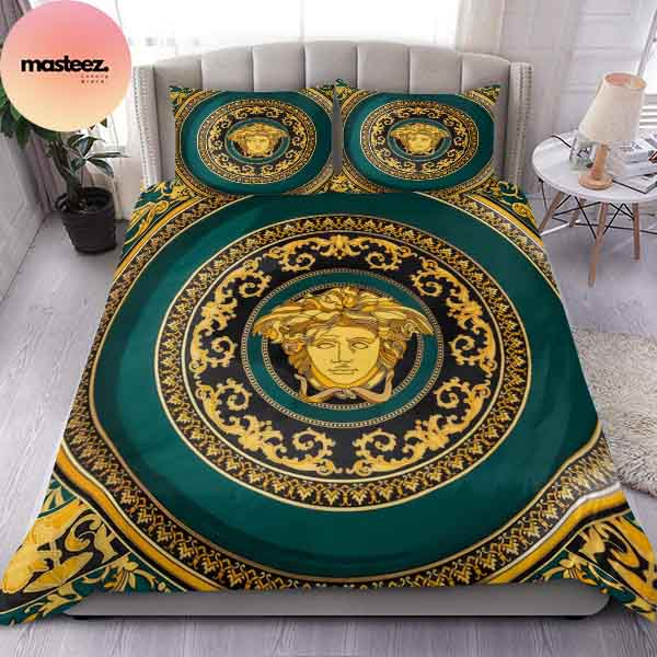 Versace Medusa Logo Luxury Comforter Bedding Set