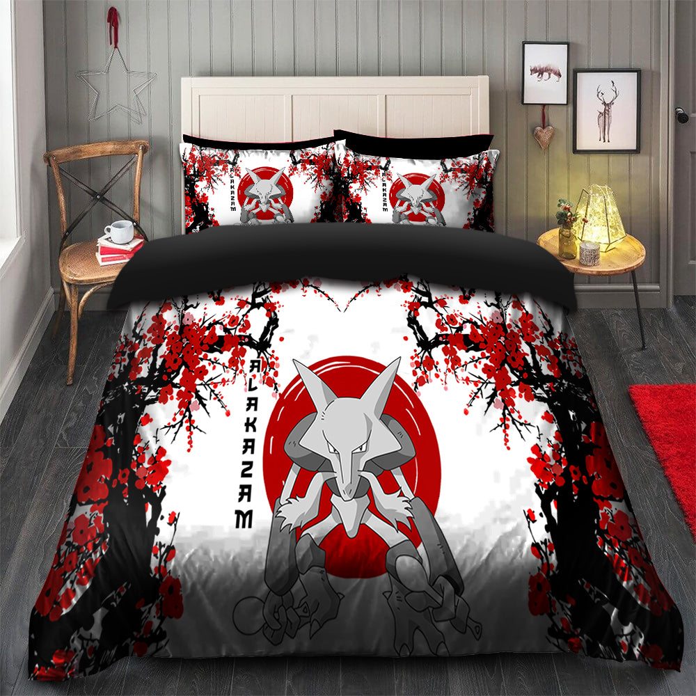 Alakazam Bedding Set Duvet Cover and 2 Pillowcases – Pokemon Japan