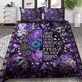 Sugar Skull Girl Bedding Set Duvet Cover with 2 Pillowcases