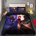 League of Legends Jinx Vi Arcane Bedding Set Duvet Cover & Pillowcases