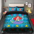 Ariel Little Mermaid Bedding Set with Duvet Cover & 2 Pillowcases