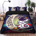 Astronaut Chibi Galaxy Bedding Set, Duvet Cover and 2 Pillowcases