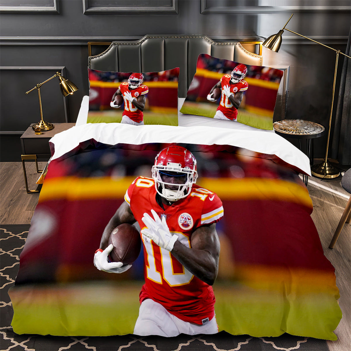Tyreek Hill Rugby Football Player Duvet Cover Quilt Case Pillowcases