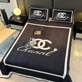 chanel bed set queen bed023