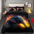 Cute Baby Elephant Bedding Set with Duvet Cover and 2 Pillowcases