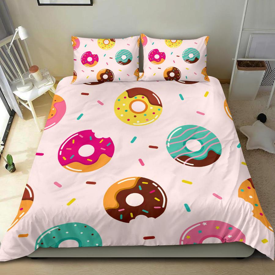 Cute Donut Duvet Cover Set with 2 Pillowcases – Bedding Set
