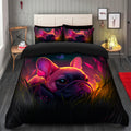 Cute Pink French Bulldog Bedding Set with Duvet Cover & 2 Pillowcases