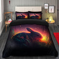 Cozy Cute Rabbit Fireflies Bedding Set with Duvet Cover and 2
