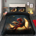 Deadpool Crescent Moon Bedding Set Duvet Cover with 2 Pillowcases