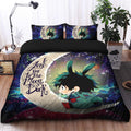 Deku My Hero Academia Anime Bedding Set – Love You To The Moon Galaxy Duvet Cover with 2 Pillowcases