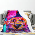 Spider-Man Across the Spider-Verse 3D Printed Plush Blanket Flannel Fleece Throw Warm Gift for Kids Adults Home Office