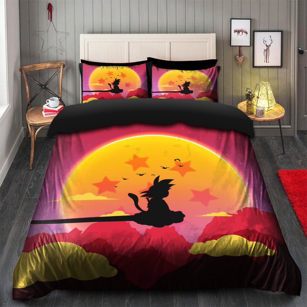 Goku Kid Cloud Duvet Cover Bedding Set with 2 Pillowcases