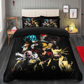 Kids Heroes Themed Bedding Set with Duvet Cover and 2 Pillowcases – Bedroom Decor