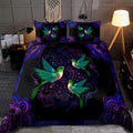 Hummingbird Mandala Duvet Cover Set with 2 Pillowcases