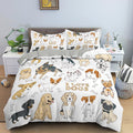 I Love Dogs Duvet Cover Set with 2 Pillowcases – Bedding Set