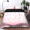 Kochou Shinobu Bedding Set Pink Butterfly Duvet Cover & 2 Pillowcases