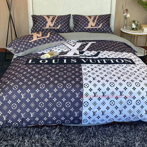 Luxury bed sheets Black and White BED010#