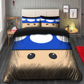 Mario Mushroom Duvet Cover Bedding Set with 2 Pillowcases