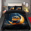 Minions Moon Duvet Cover Bedding Set with 2 Pillowcases