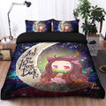 Nezuko Demon Slayer Galaxy Bedding Set with Duvet Cover & 2