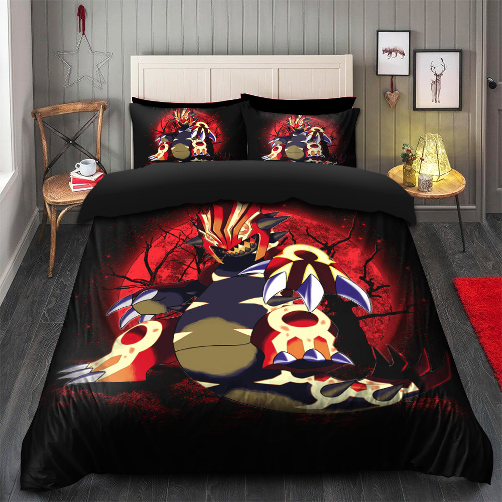 Mega Groudon Pokemon Bedding Set – Duvet Cover & 2 Pillowcases