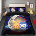 Pokemon Torchic Piplup Galaxy Bedding Set with Duvet Cover &