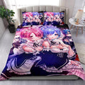 Anime Ram and Rem ReZero Bedding Set – Duvet Cover and 2 Pillowcases for Fans