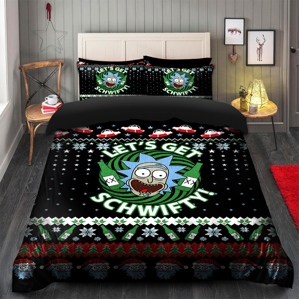 Rick and Morty Bedding Set – Christmas Duvet Cover with 2 Pillowcases