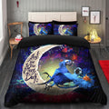 Galaxy Bedding Set with Rio Blu and Jewel Love You To The Moon Duvet