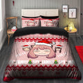 Anya Funny Christmas Bedding Set Duvet Cover with 2 Pillowcases