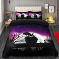 Cute Totoro Ghibli Moon Night Bedding Set Duvet Cover with 2 Pillowcases Anime Bedroom Decor