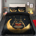 Totoro Crescent Moon Bedding Set with Duvet Cover and 2 Pillowcases