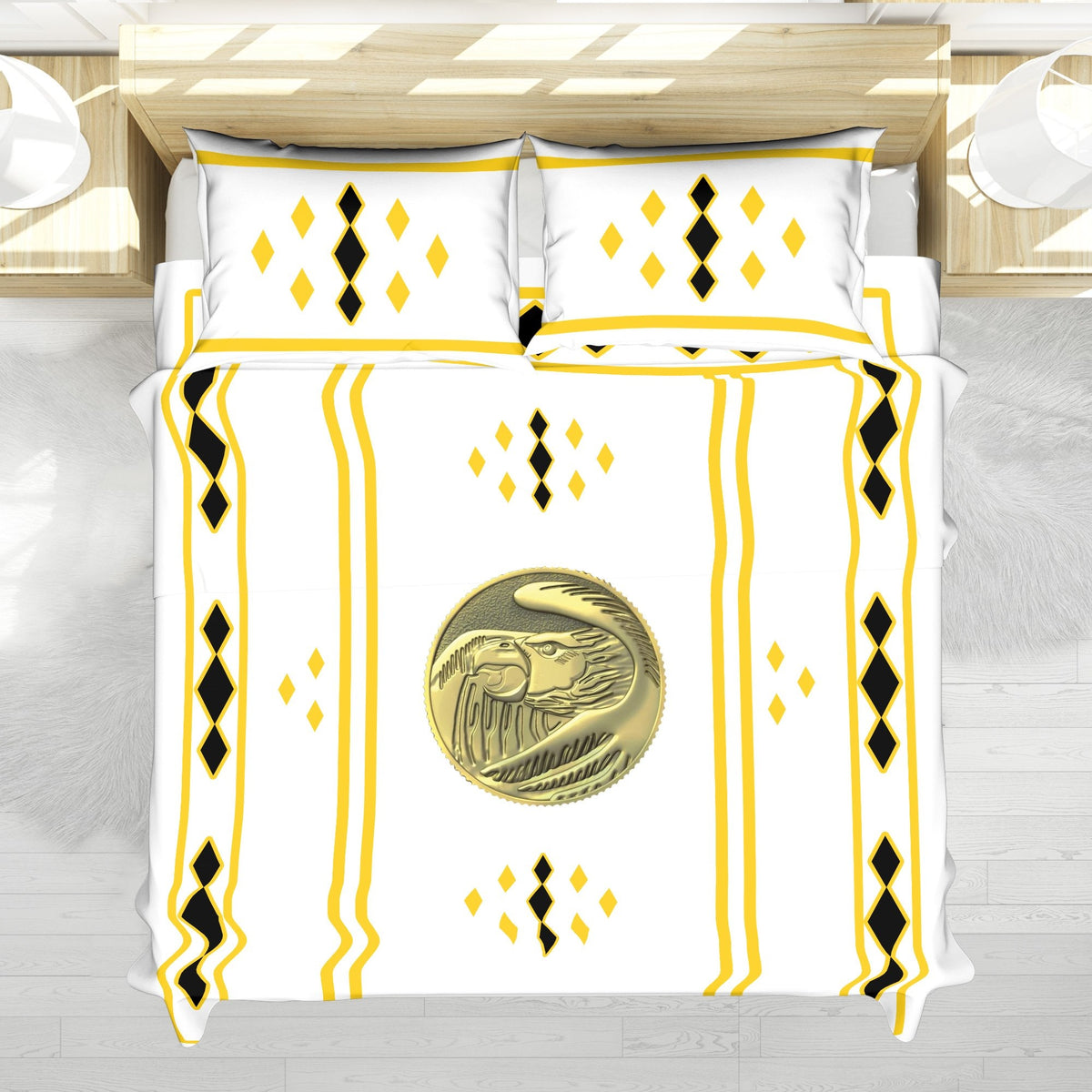 White Ranger Ninjetti Rangers Bedding Set
