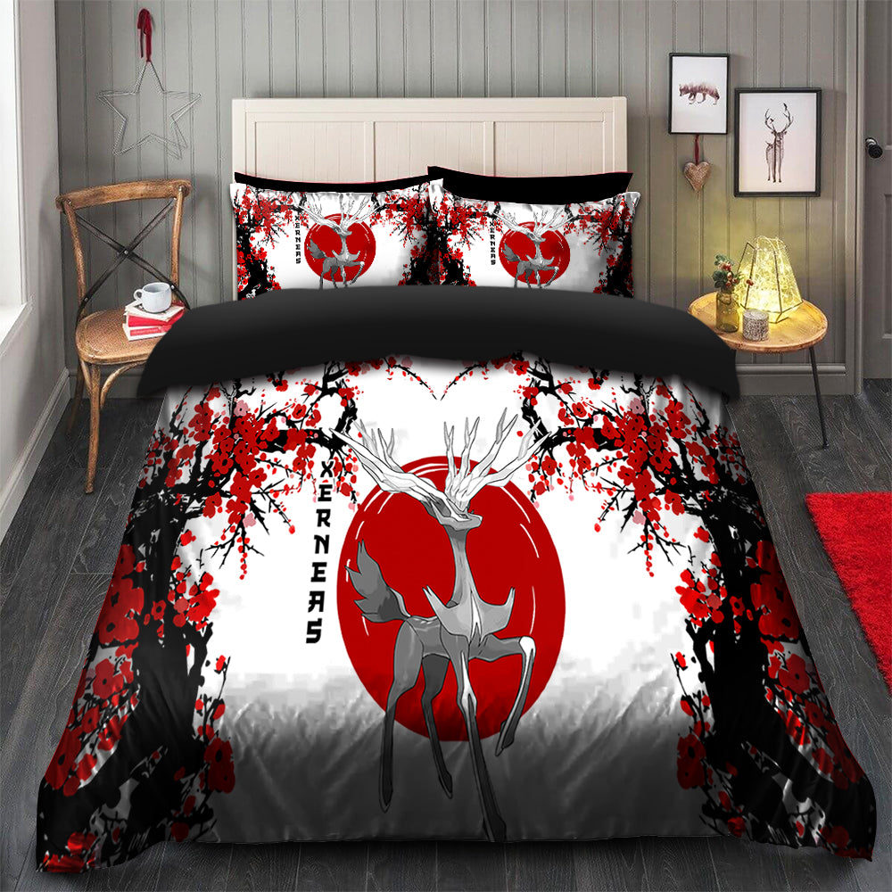 Xerneas Bedding Set – Japan Style Duvet Cover & 2 Pillowcases